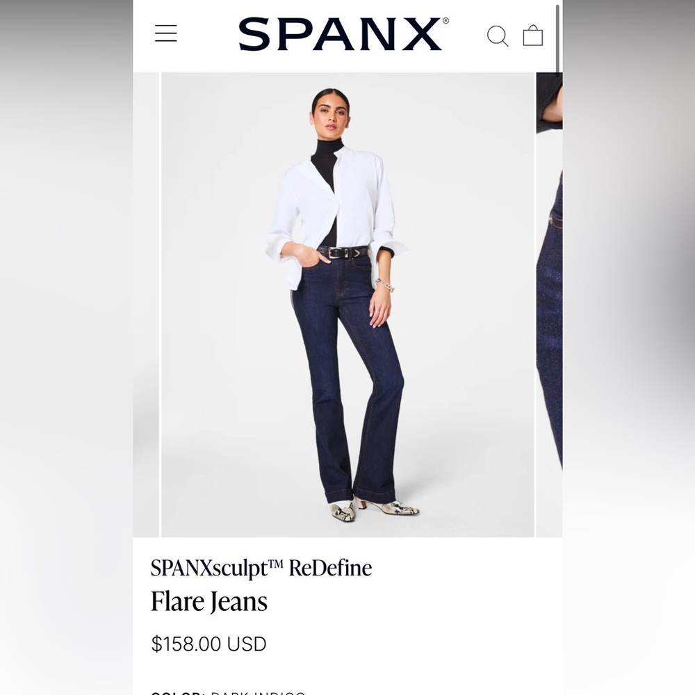 NWT SPANXscuplt Redefine Flare Jeans